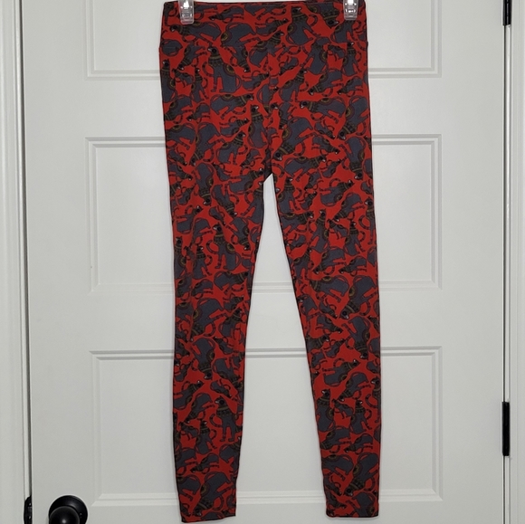 OS Leggings Egyptian Cat Red - Picture 5 of 5